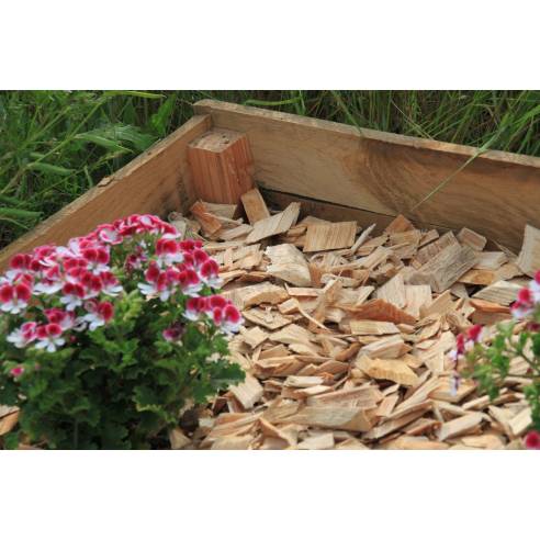 Plaquettes de bois résineux : paillage naturel 100% biologique