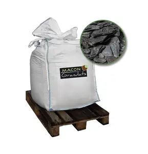 Image du produit de jardin : Paillette d'ardoise noire 70/100 mm - Big bag 500 kg