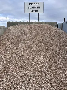 Image du produit de jardin : Pierre blanche du Jura 20/40 - En vrac par tranche de 500 kg