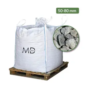 Image du produit de jardin : Pierre granit pour gabion 50-80 - Ebène - Big bag 1000 kg