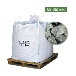 Image du produit de jardin : Pierre granit pour gabion 80-150 - Ebène - Big bag 1000 kg