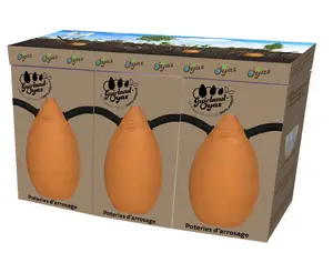 Image du produit de jardin : Kit de 3 oyas 1,5 L - pour arrosage autonome enterré 