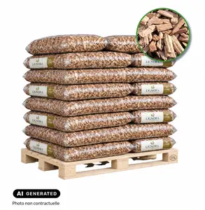 Image du produit de jardin : Paillage de copeaux de bois naturel 20/40 - Palette de 45 sacs de 40 L