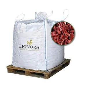 Image du produit de jardin : Paillage de bois 20/40 rouge décoratif - Big bag 1000 L
