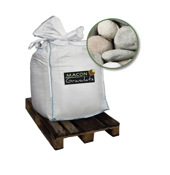 Image du produit : Galet de Bourgogne décoratif 60/120 mm - Big bag 500 kg