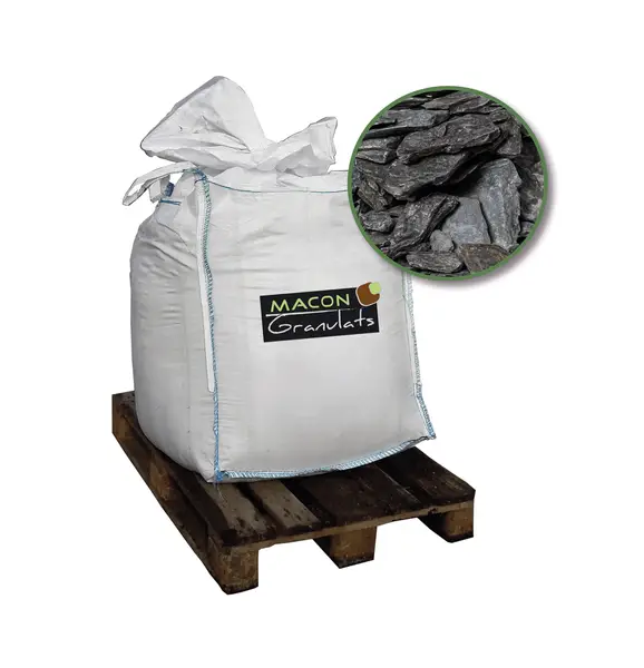 Image du produit : Paillette d'ardoise noire 70/100 mm - Big bag 500 kg