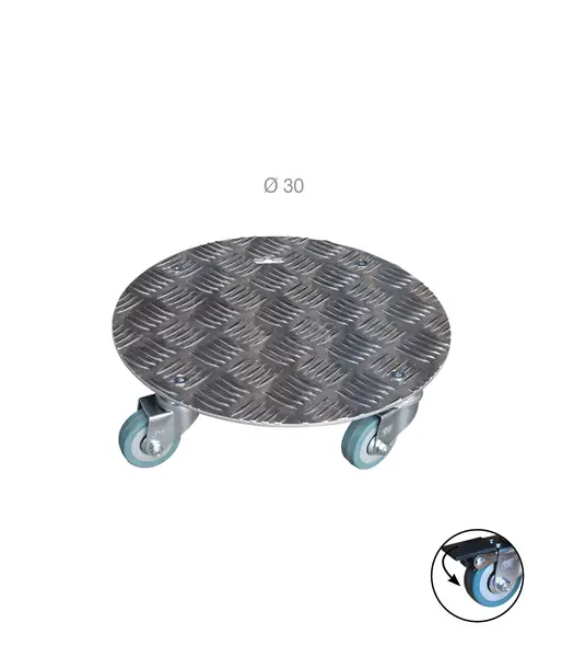 Image du produit : Roule-plantes rond en alu - Diam. 30 cm