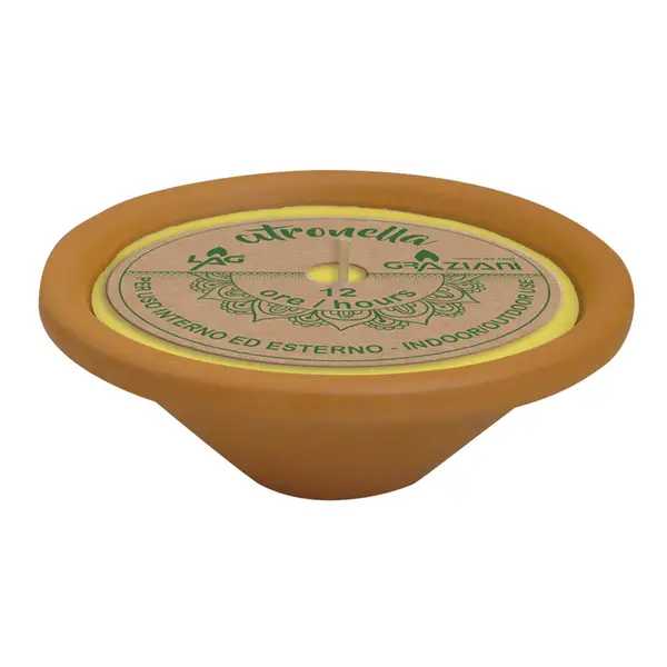 Image du produit : Bougie citronnelle Graziani 12 x 4,7 cm - Durée 12 H