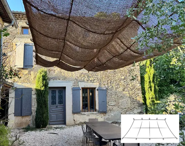 Image du produit : Voile d'ombrage coulissante QUIBERON - 3 x 5 m - 15 m2