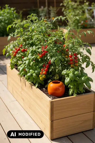 Image du produit : Oya à planter en terre cuite et émaillée - 0,3 L - Orange