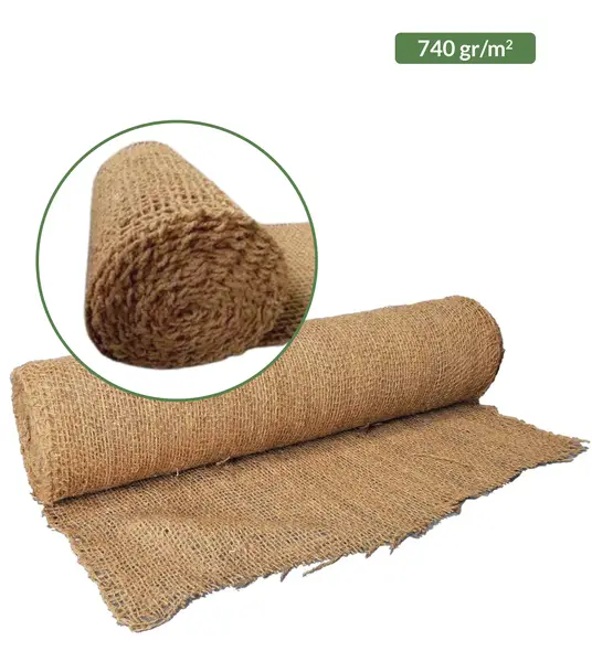 Image du produit : Filet de coco Plantcobio pour stabilisation de berge - 2 m x 50 ml - 740 gr/m2