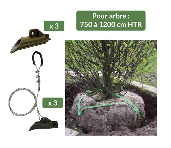 Image du produit : Kit Ancrage de motte MR4RBKS avec sangle de tête - De 750 à 1200 cm