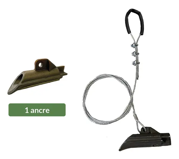 Image du produit : Kit Ancrage pour caravanes et mobil-homes - Avec 1 ancre