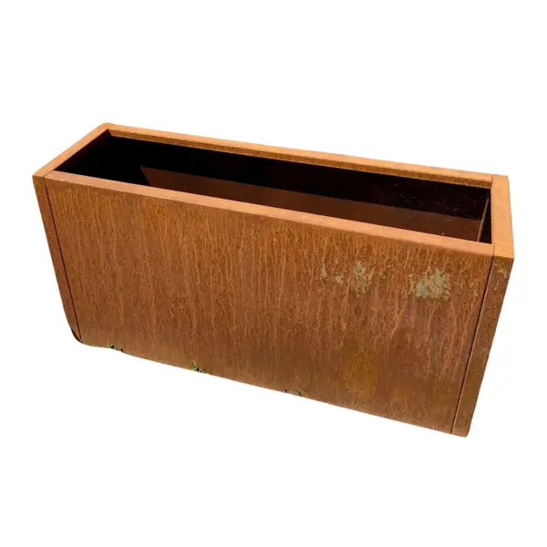 Image du produit : Jardinière acier Corten Rectangulaire - 100 x 50 x 50 cm