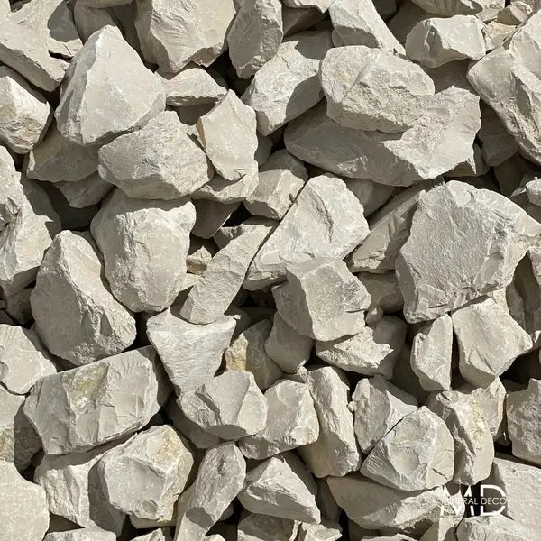 Image du produit : Pierre calcaire pour gabion 50-80 - Ambre - Big bag 1000 kg