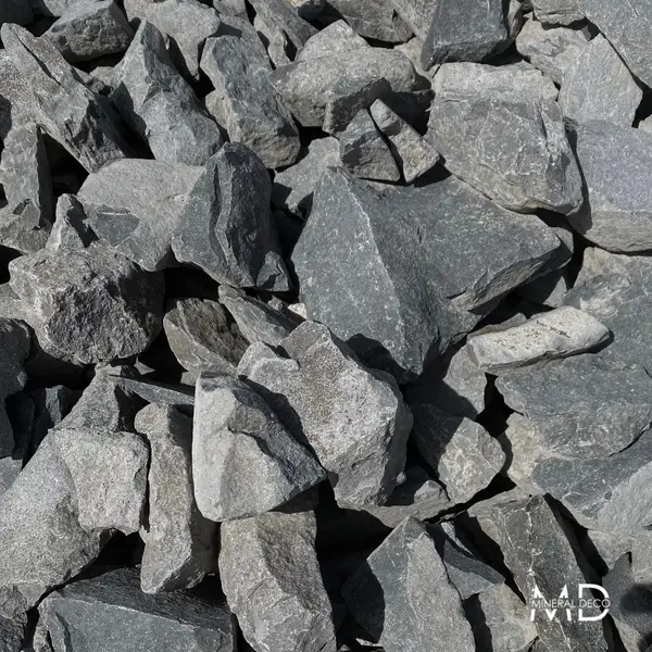 Image du produit : Pierre basalte pour gabion 80-150 - Carbone - Big bag 1000 kg