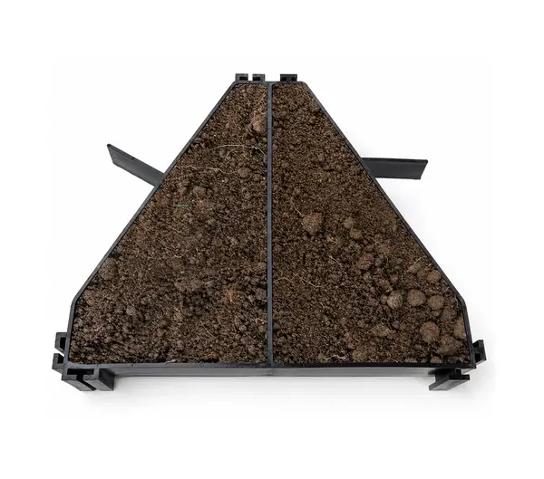 Image du produit : Cellule de rétention de substrat pour toit végétalisé en pente – Pyramide 92 mm