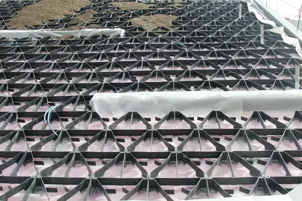Image du produit : Cellule de rétention de substrat pour toit végétalisé en pente – Pyramide 92 mm