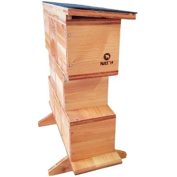 Image du produit : Hôtel à insectes en bois - 8 loges