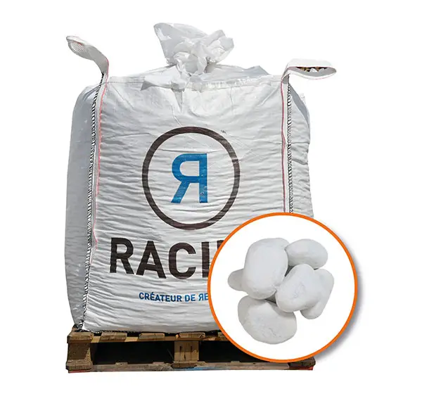 Image du produit : Galets Blancs de Carrare 40/60 mm - Big bag 500 kg